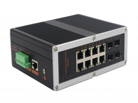 網管工業級 千兆4光8電-SFP