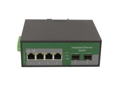 鋼合金工業(yè)級千兆2光4電SFP工業(yè)級交換機(jī)